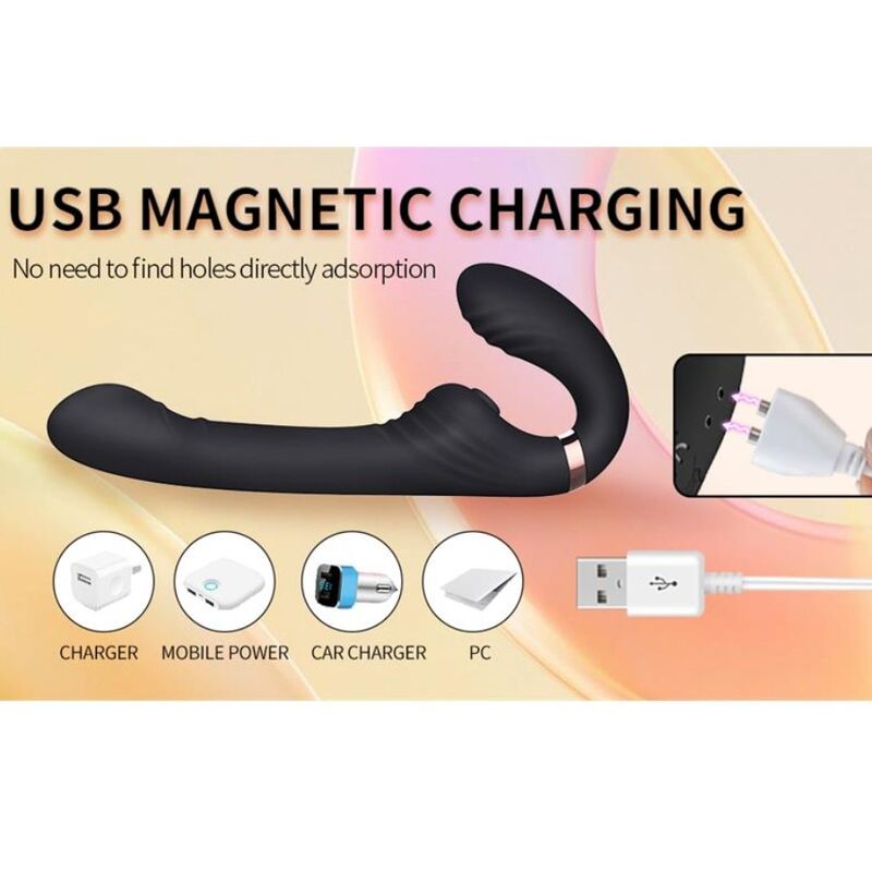 Nalone-Allow Doppel Vibrator mit Drehung und Schub Schwarz · Vibratoren (Bild 2)