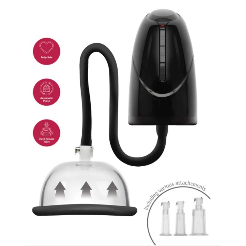 She.E.O-Automatische Pumpe mit Vakuum Vagina und Klitoris Schwarz · Vibratoren