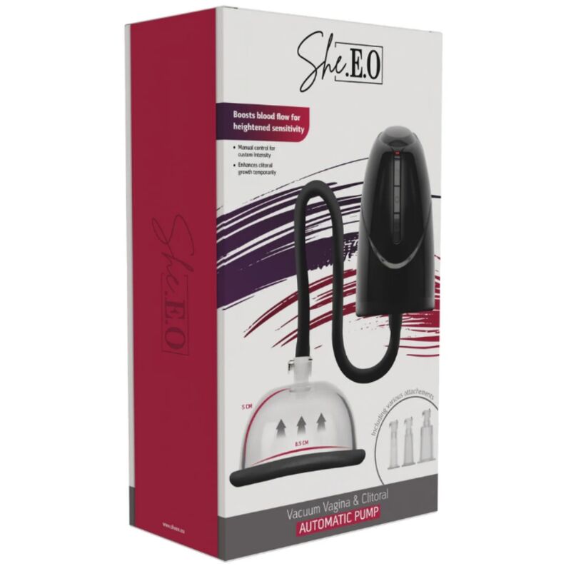 She.E.O-Automatische Pumpe mit Vakuum Vagina und Klitoris Schwarz · Vibratoren (Bild 2)
