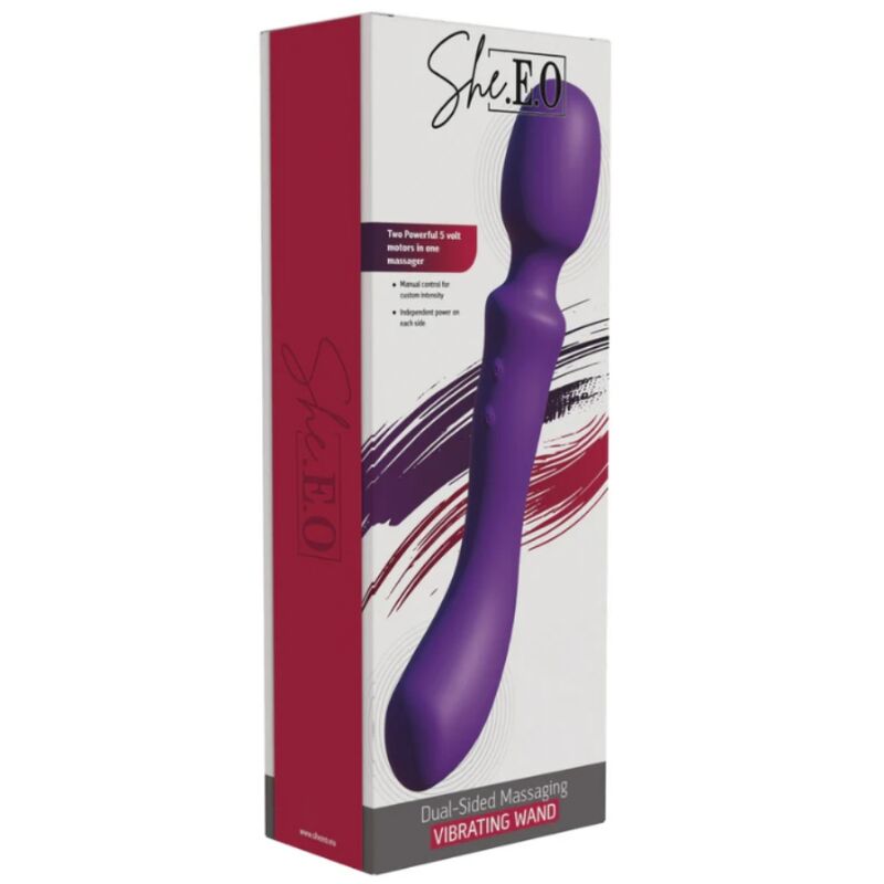 She.E.O-Wand Massage Vibrator an Zwei Lila-Kopf · Vibratoren (Bild 4)