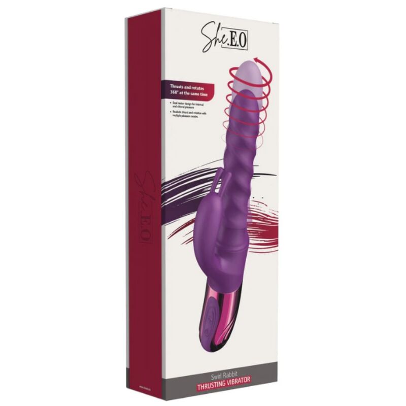 She.E.O-Vibrator Rabbit Swirl Lila · Vibratoren (Bild 2)