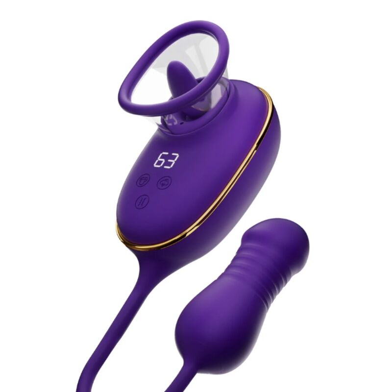 She.E.O-Stimulator Klitoris Licking mit Stimulator Anal Lila · Vibratoren