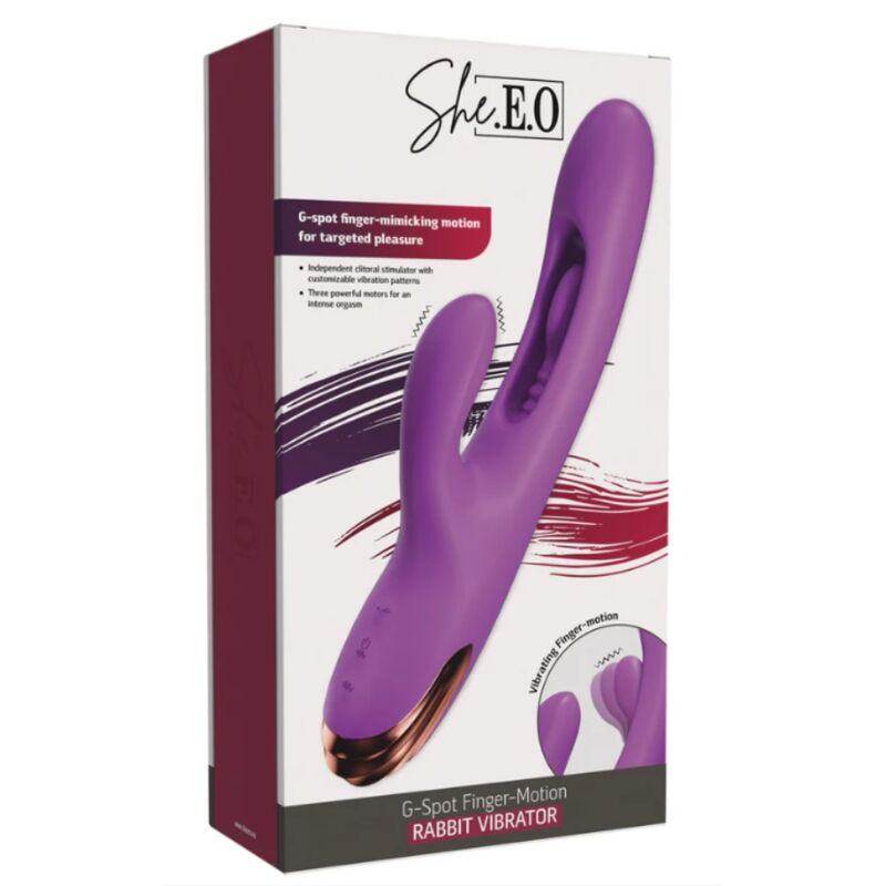 She.E.O-Vibrator Rabbit Punkt G Finger Motion Lila · Vibratoren (Bild 7)