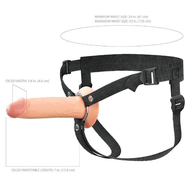 Fantasy X-Elite-Strap-on Leer in Silikon 17,8 cm · Strap-on & Harness (Bild 5)