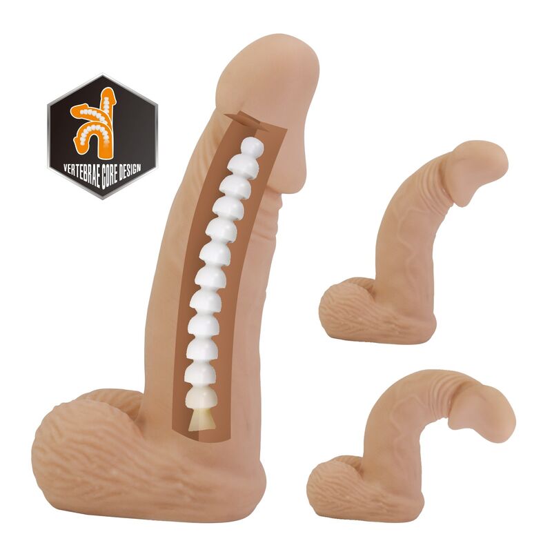 Pretty Love-Zane Strap-on mit Dildo Flexible 17 cm Natural · Strap-on & Harness (Bild 4)