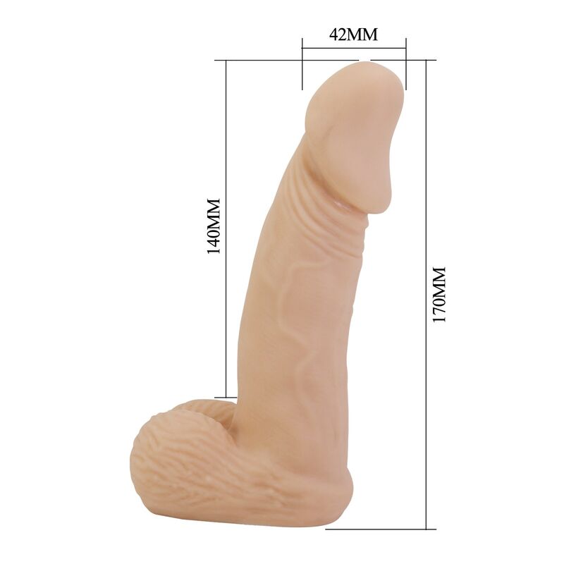 Pretty Love-Zane Strap-on mit Dildo Flexible 17 cm Natural · Strap-on & Harness (Bild 2)