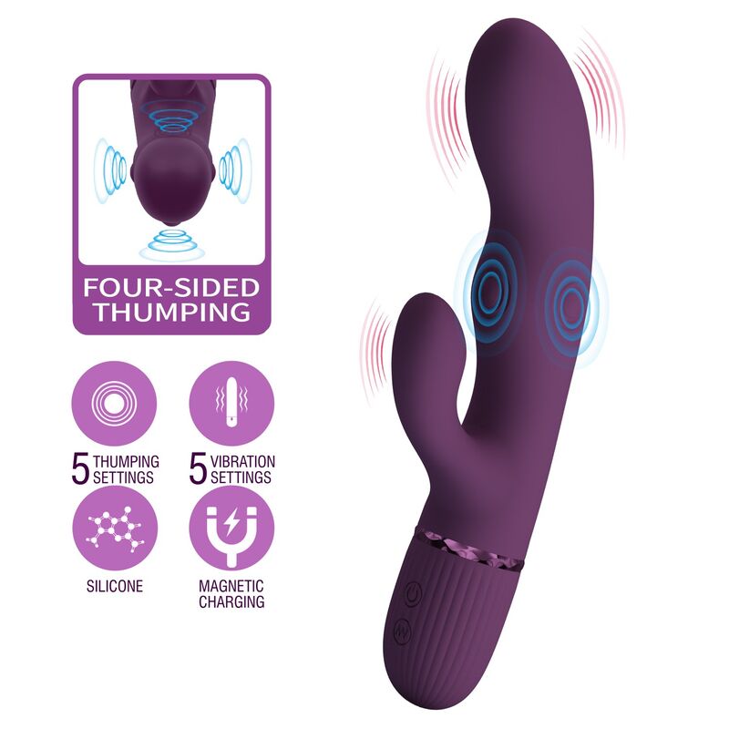 Pretty Love-Zach Vibrator Kaninchen mit Lila Schubbewegung · Vibratoren (Bild 8)