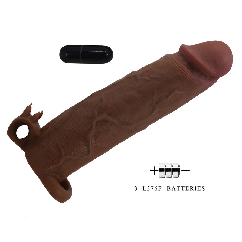 Pretty Love-Xerxes Penishülle Vibrator für Penis 22 cm Braun · Sextoys (Bild 7)