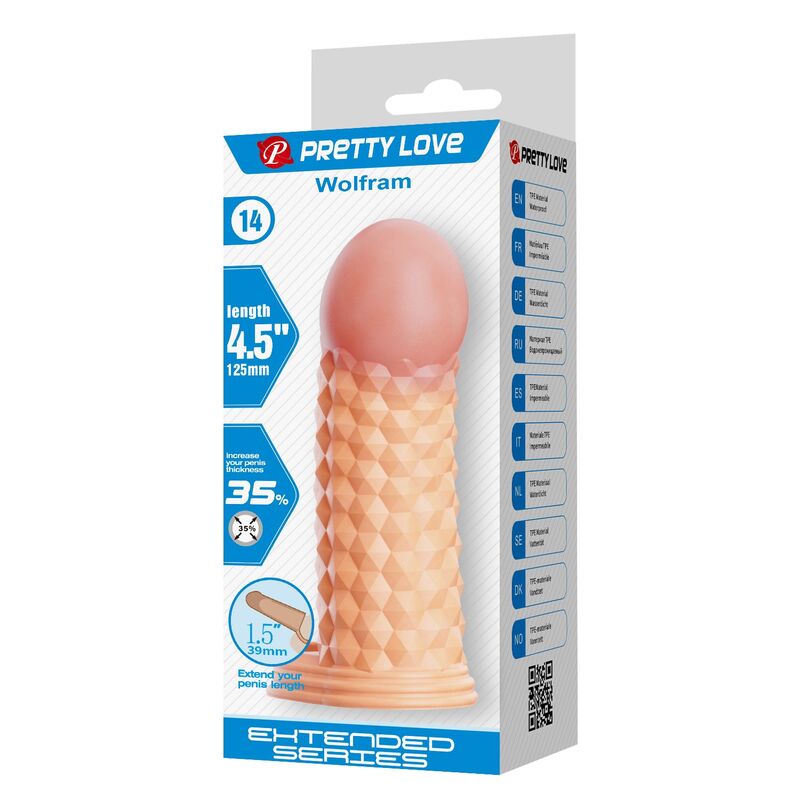 Pretty Love-Wolfram Penishülle Extender Penis 11,5 cm Natural · Sextoys (Bild 6)