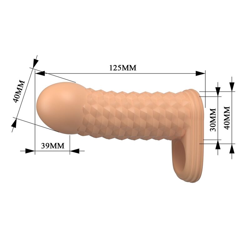 Pretty Love-Wolfram Penishülle Extender Penis 11,5 cm Natural · Sextoys (Bild 5)