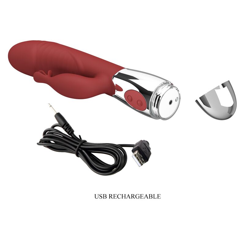 Pretty Love-Rosewood Vibrator Rabbit 30 Funktionen Rot · Vibratoren (Bild 4)