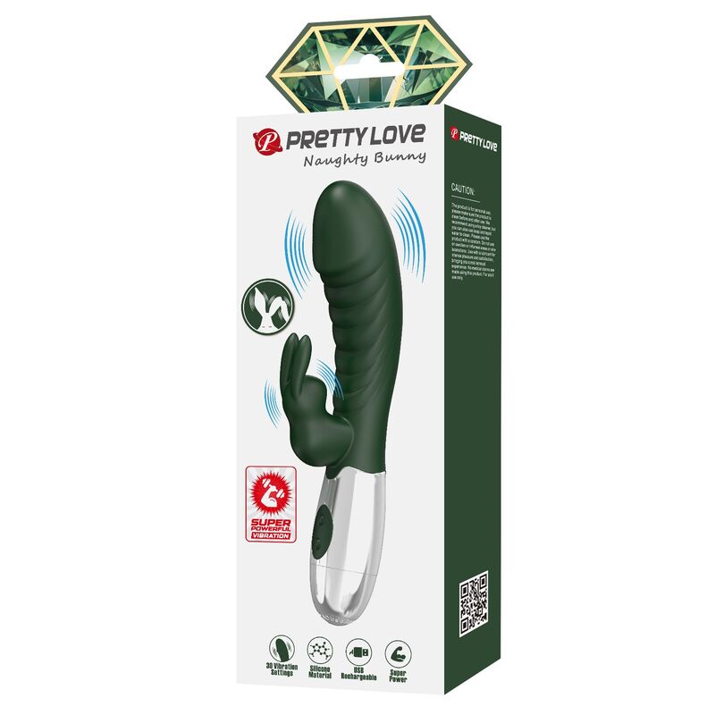 Pretty Love-Naughty Bunny Vibrator Rabbit 30 Funktionen Grün · Vibratoren (Bild 8)