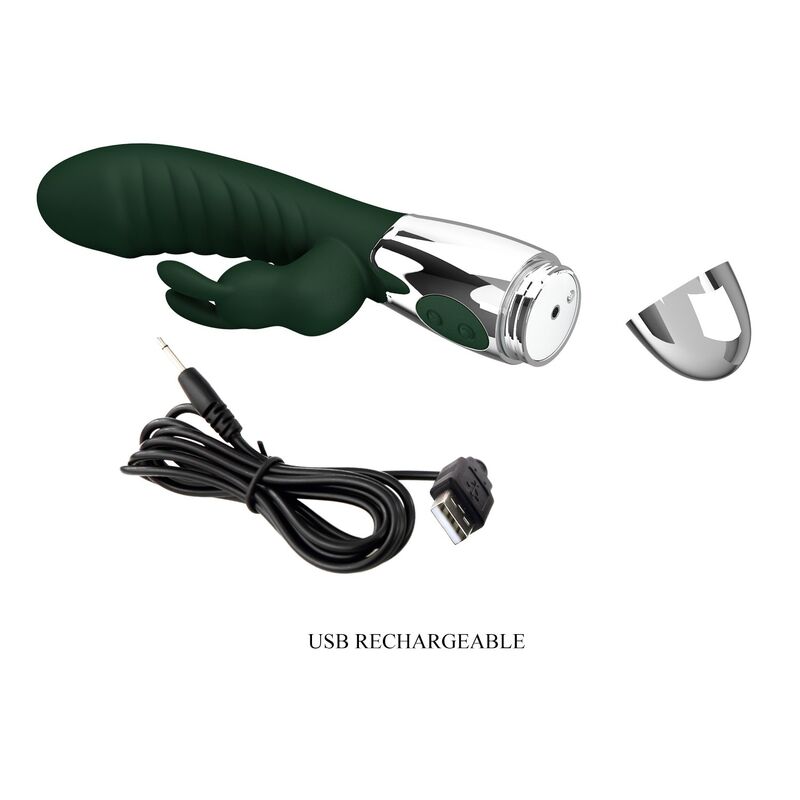 Pretty Love-Naughty Bunny Vibrator Rabbit 30 Funktionen Grün · Vibratoren (Bild 2)