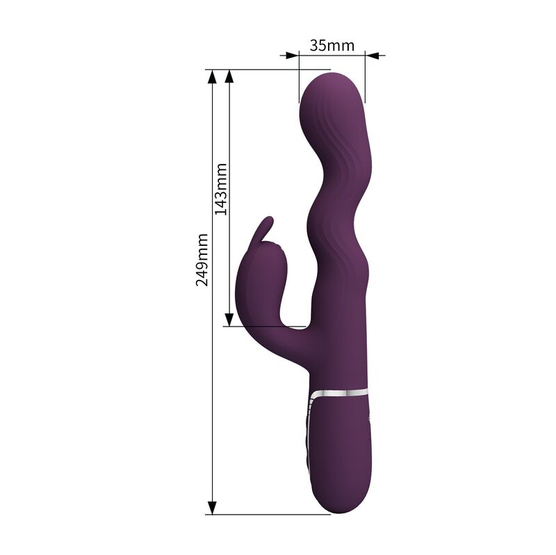 Pretty Love-Loursen Vibrator Kaninchen mit Lila Schub · Vibratoren (Bild 2)
