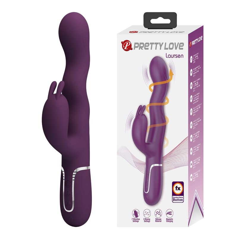 Pretty Love-Loursen Vibrator Kaninchen mit Lila Schub · Vibratoren