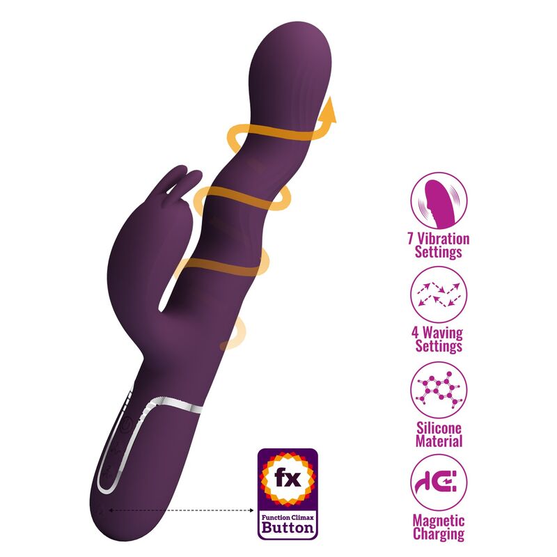 Pretty Love-Loursen Vibrator Kaninchen mit Lila Schub · Vibratoren (Bild 5)