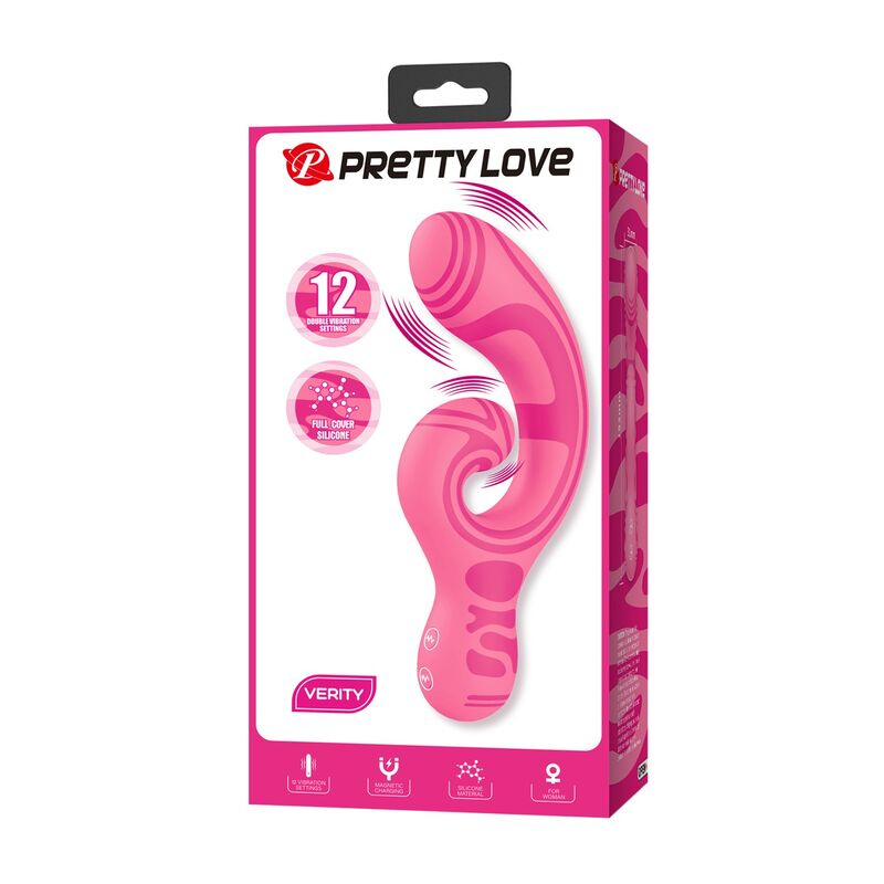 Pretty Love-Verity Massager Doppel Wiederaufladbar Rosa · Vibratoren (Bild 7)