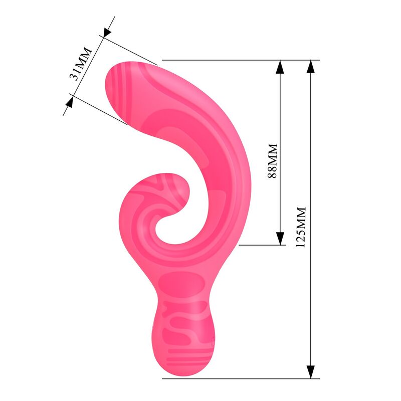 Pretty Love-Verity Massager Doppel Wiederaufladbar Rosa · Vibratoren (Bild 9)