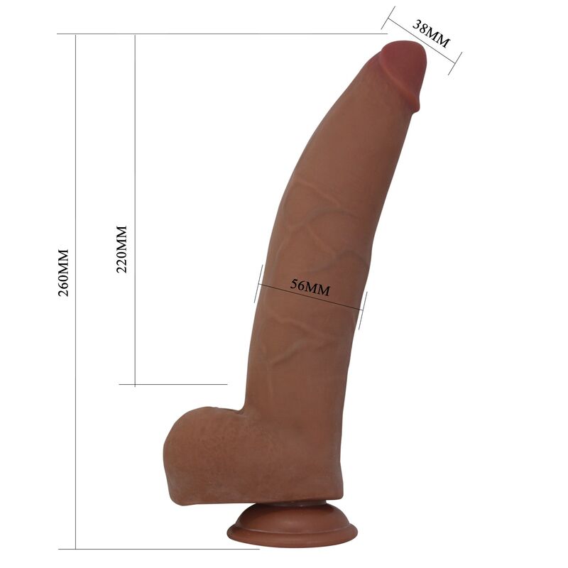 Pretty Love-Ulric Dildo Realistisch Flexibel 26 cm Braun · Sextoys (Bild 6)