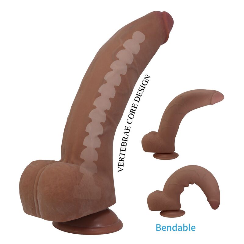 Pretty Love-Ulric Dildo Realistisch Flexibel 26 cm Braun · Sextoys (Bild 8)