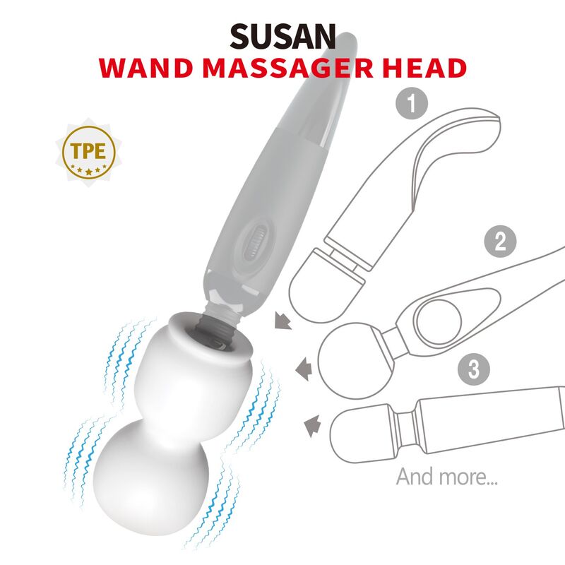 Pretty Love-Susan Cap Massagezubehör Wand 6,5 cm · Vibratoren (Bild 3)