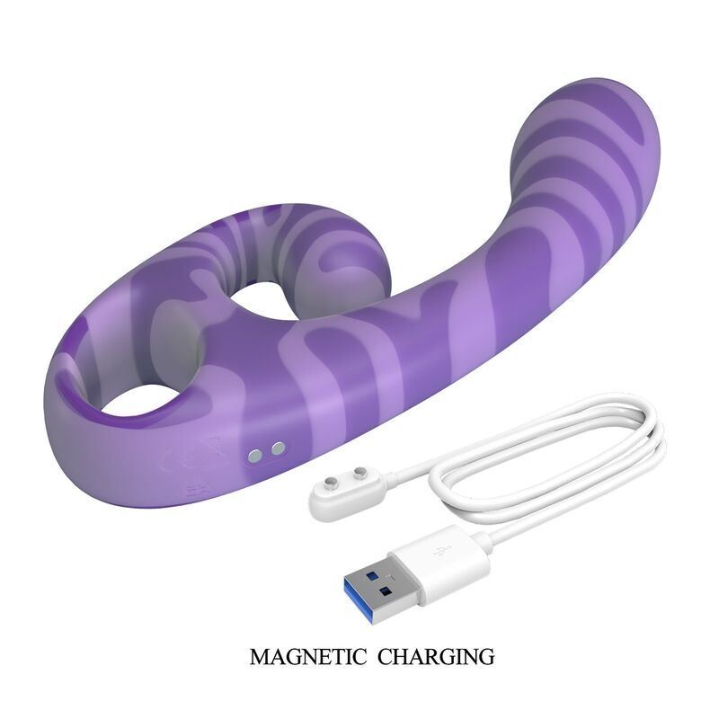 Pretty Love-Summer Vibrator Doppel mit Griff 19 cm Lila · Vibratoren (Bild 5)