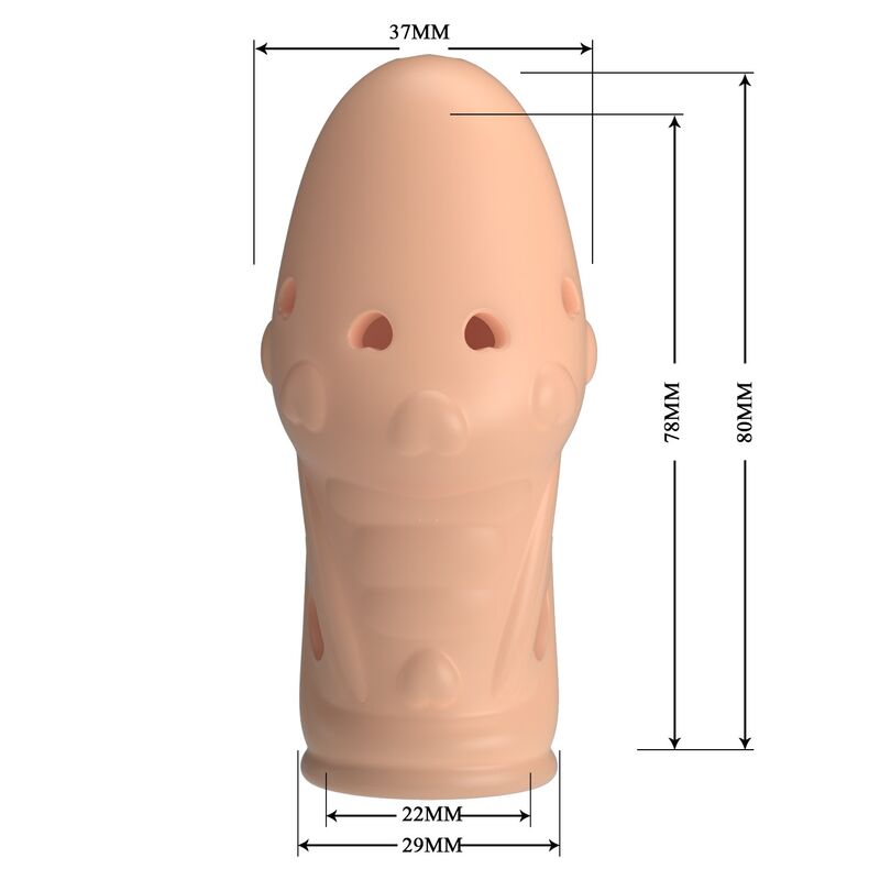 Pretty Love-Penishülle Socker Textured für natürliche Penis · Sextoys (Bild 9)