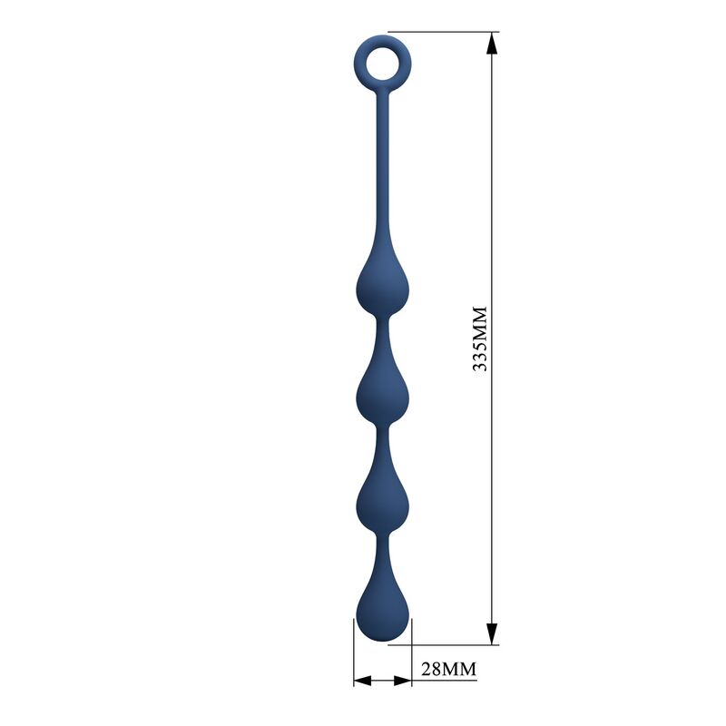 Mr Play-Analkugeln Silikon Blau Größe M 33 cm · Sextoys (Bild 5)