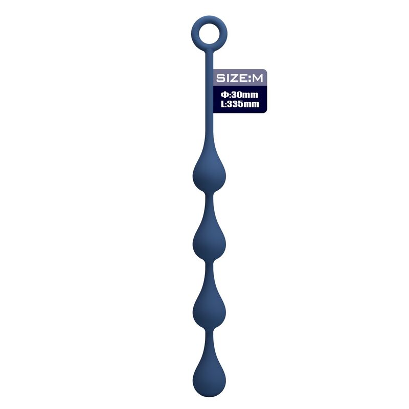 Mr Play-Analkugeln Silikon Blau Größe M 33 cm · Sextoys (Bild 2)