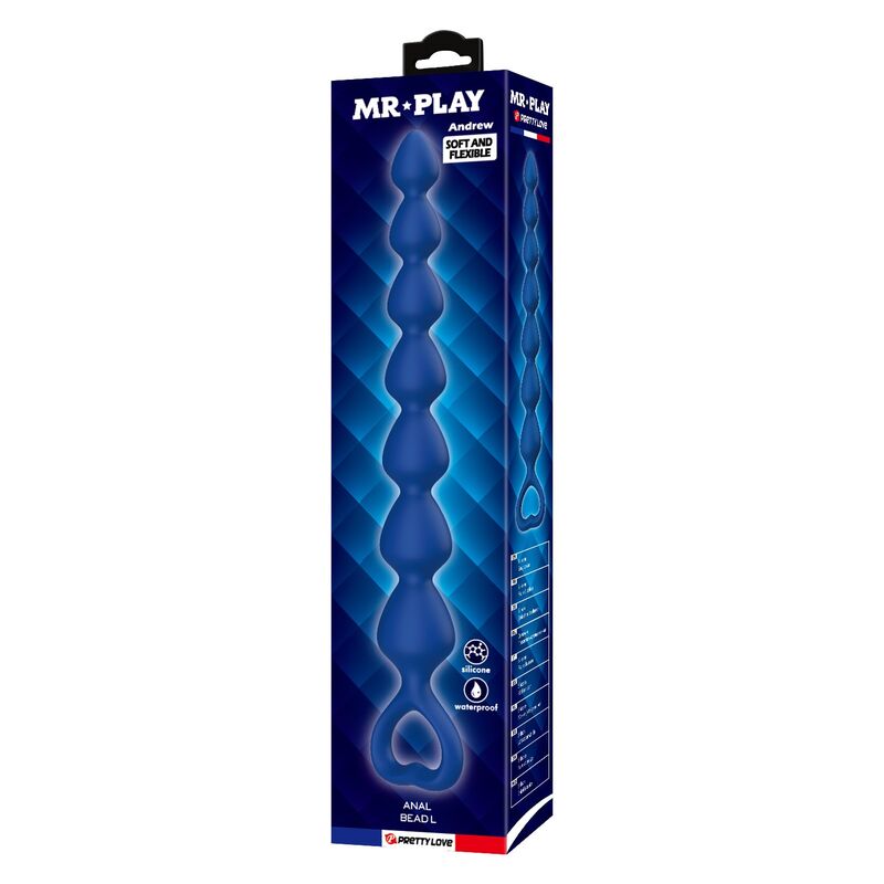 Mr Play-Analkugeln mit Analplug Silikon Blau 26,7 cm · Sextoys (Bild 5)