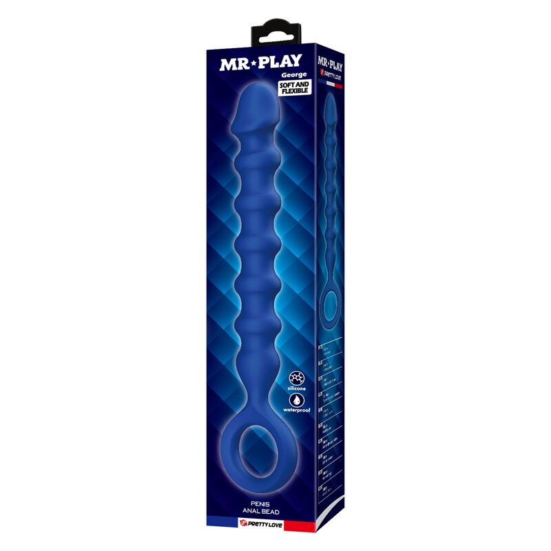 Mr Play-Analkugeln mit Analplug Blau 28,5 cm Ø 3,4 cm · Sextoys (Bild 7)