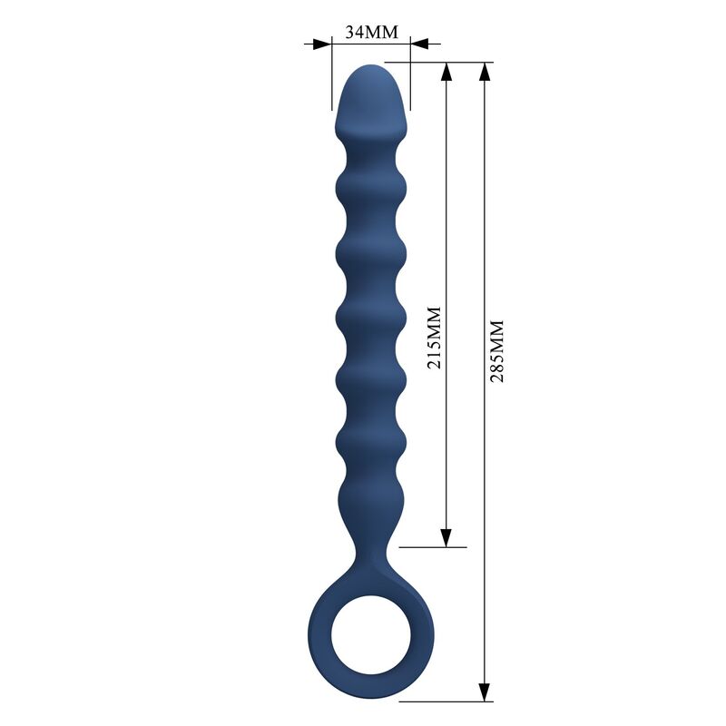 Mr Play-Analkugeln mit Analplug Blau 28,5 cm Ø 3,4 cm · Sextoys (Bild 4)