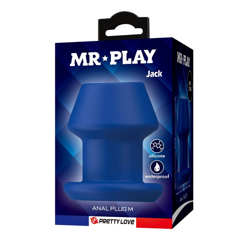 Mr Play-Jack Analplug Leere Silikon Blau Größe · Sextoys (Bild 6)