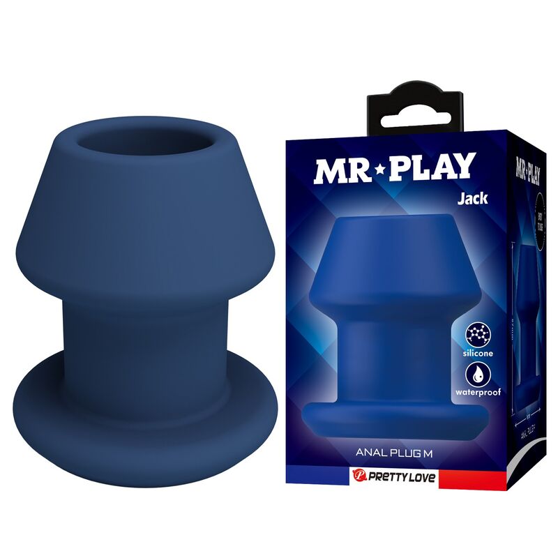 Mr Play-Jack Analplug Leere Silikon Blau Größe · Sextoys