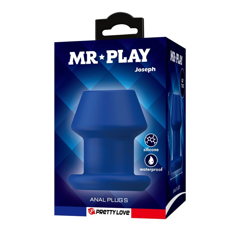 Mr Play-Jack Analplug Leere Silikon Blau Größe S · Sextoys (Bild 2)