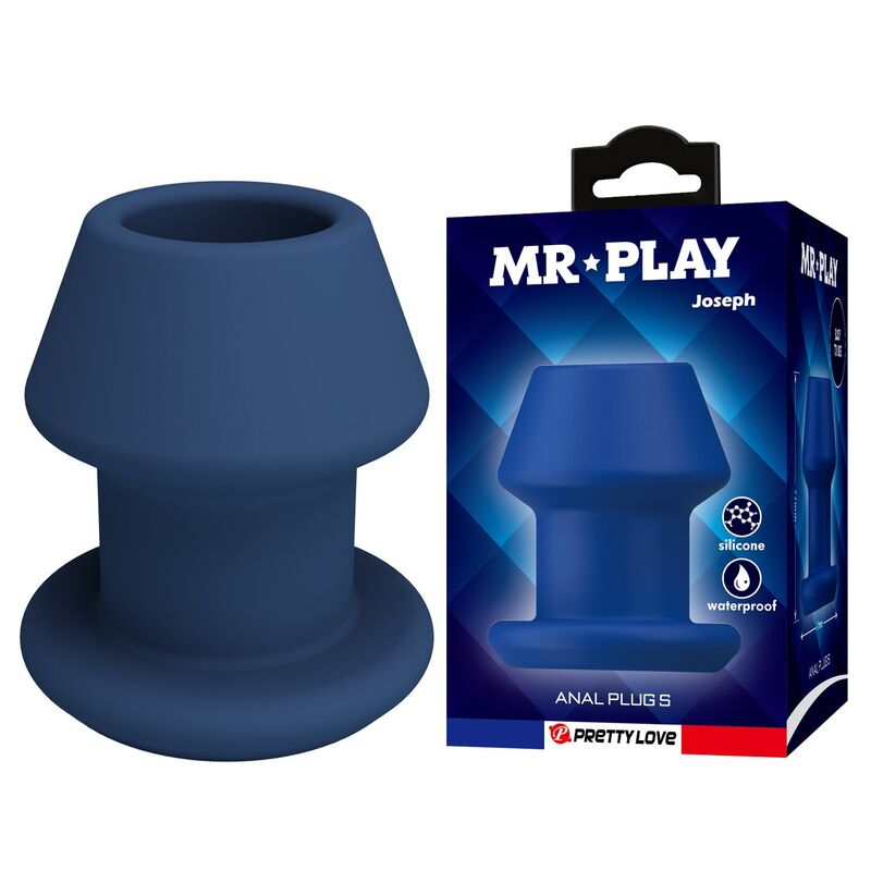 Mr Play-Jack Analplug Leere Silikon Blau Größe S · Sextoys