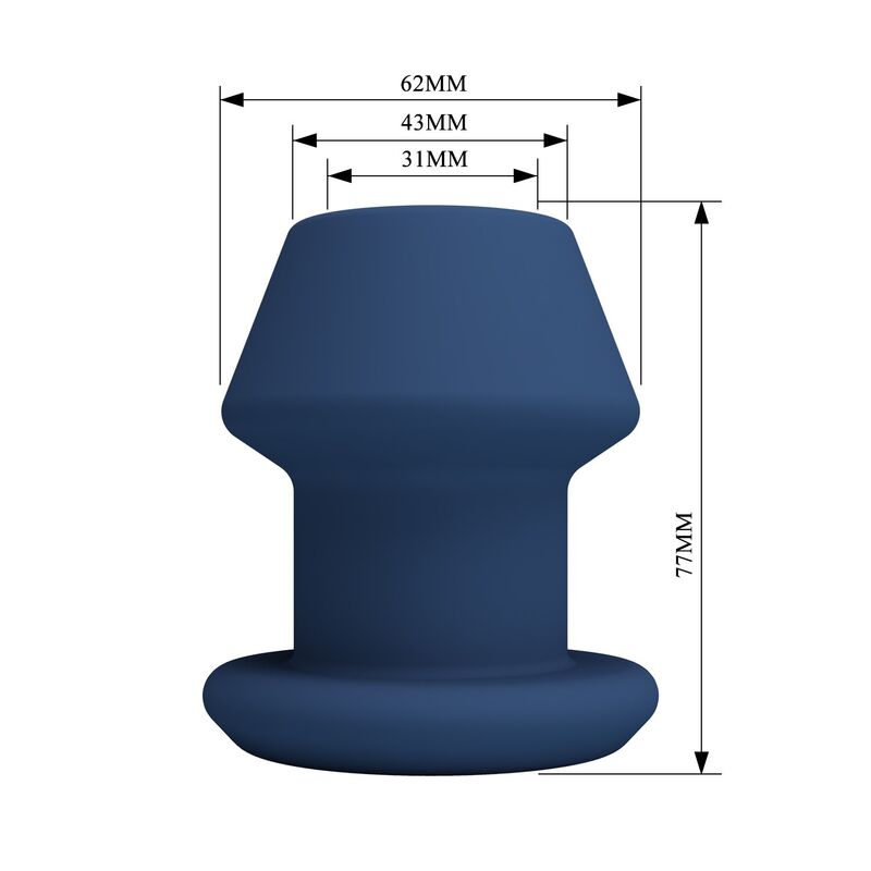 Mr Play-Jack Analplug Leere Silikon Blau Größe S · Sextoys (Bild 5)