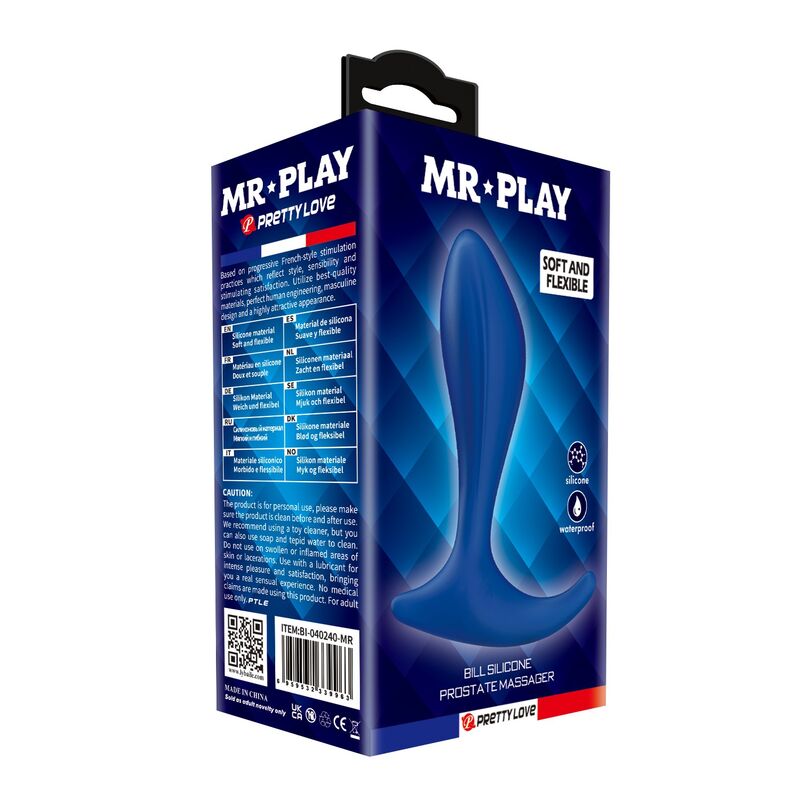 Mr Play-Blau Silikon Prostata-Massager · Sextoys (Bild 5)