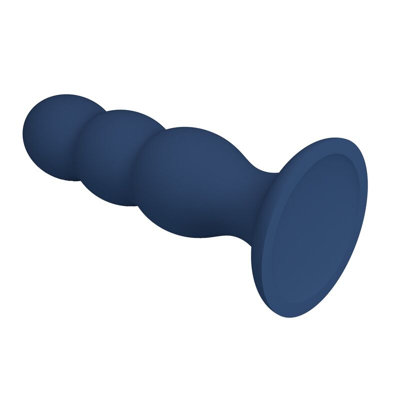 Mr Play-Analplug mit Metallkugeln und Saugnapf Blau · Sextoys (Bild 4)