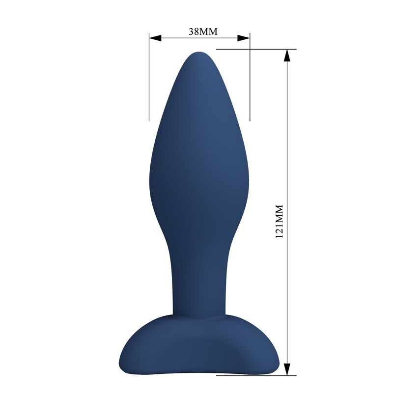 Mr Play-Analplug Kegelsilikon Blau Größe L · Sextoys (Bild 5)