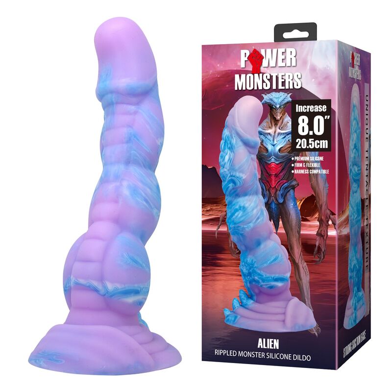 Power Monsters-Alien Dildo Fantasy Silikon 20,5 cm · Sextoys (Bild 2)