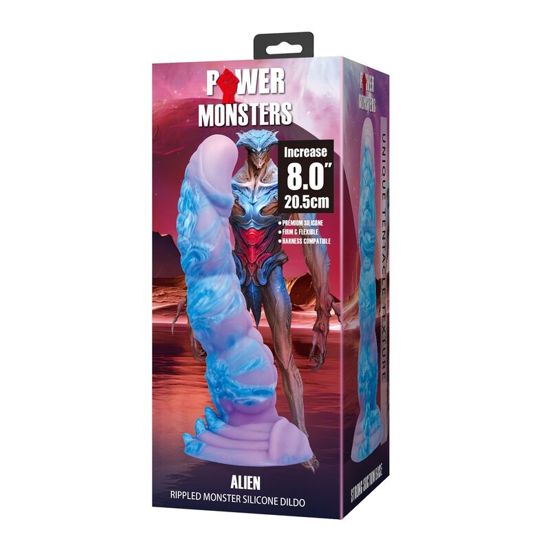 Power Monsters-Alien Dildo Fantasy Silikon 20,5 cm · Sextoys (Bild 3)