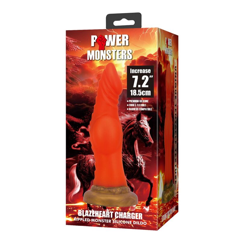 Power Monsters-Blazeheart Charger Dildo Fantasy 18,5 cm · Sextoys (Bild 3)