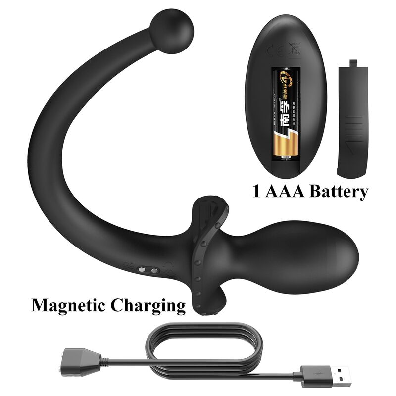 Mr Play-Vibrator anal und perineum mit Fernbedienung Schwarz · Vibratoren (Bild 3)