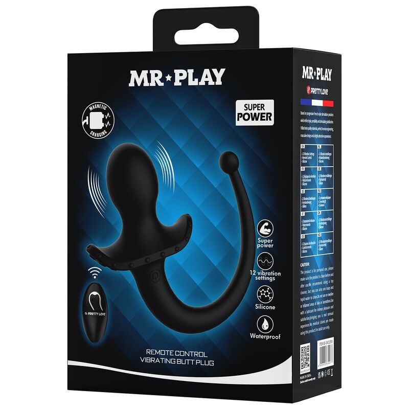Mr Play-Vibrator anal und perineum mit Fernbedienung Schwarz · Vibratoren (Bild 4)