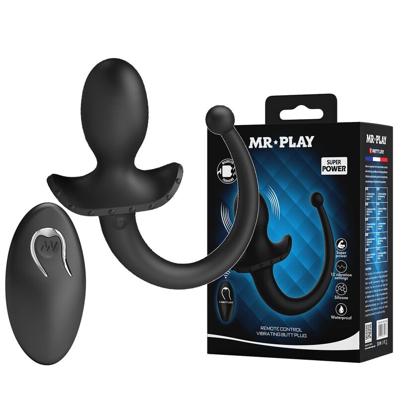 Mr Play-Vibrator anal und perineum mit Fernbedienung Schwarz · Vibratoren (Bild 7)