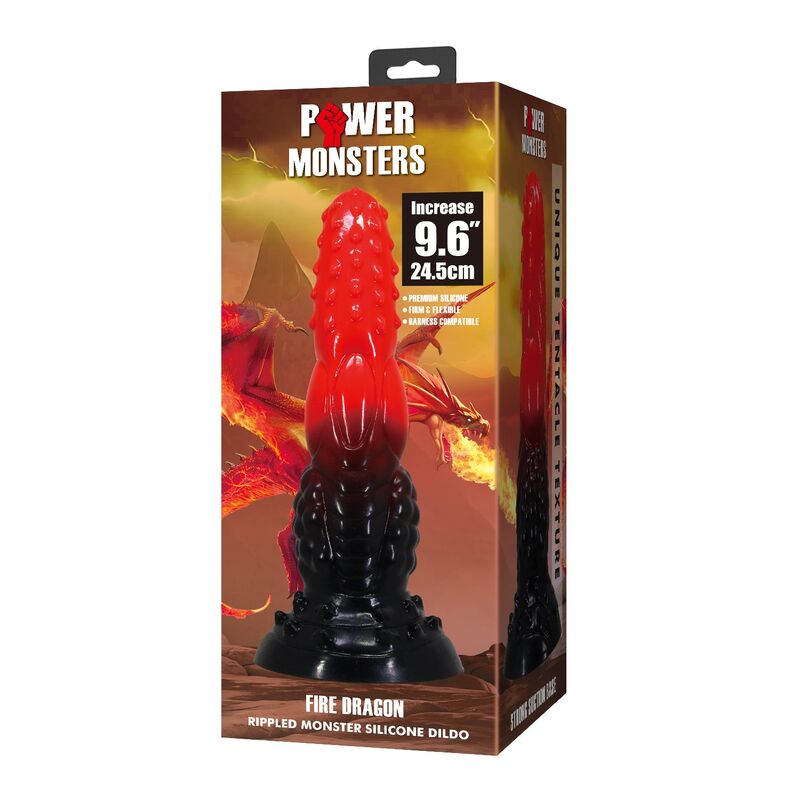 Power Monsters-Fire Dragon Dildo Fantasy 24,5 cm · Sextoys (Bild 9)