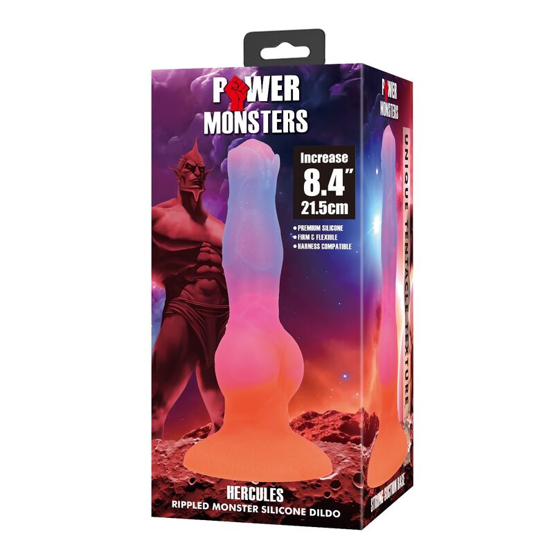 Power Monsters-Hercules Dildo Fantasy Silikon 21,5 cm · Sextoys (Bild 6)