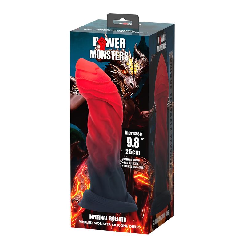 Power Monsters-Hölle Goliath Dildo Fantasy 25 cm · Sextoys (Bild 4)