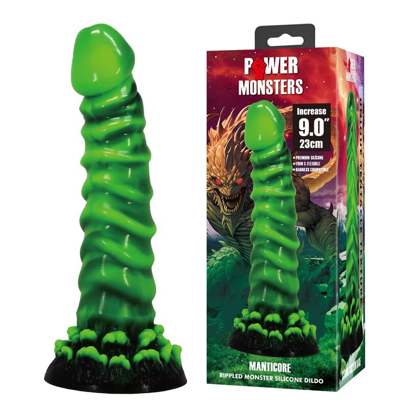 Power Monsters-Manticore Dildo Fantasy Silikon 23 cm · Sextoys (Bild 2)